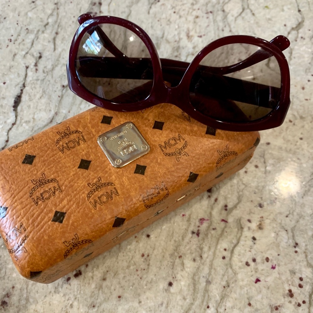 SOLD MCM Bordeaux Red 56mm Cat Eye Sunglasses